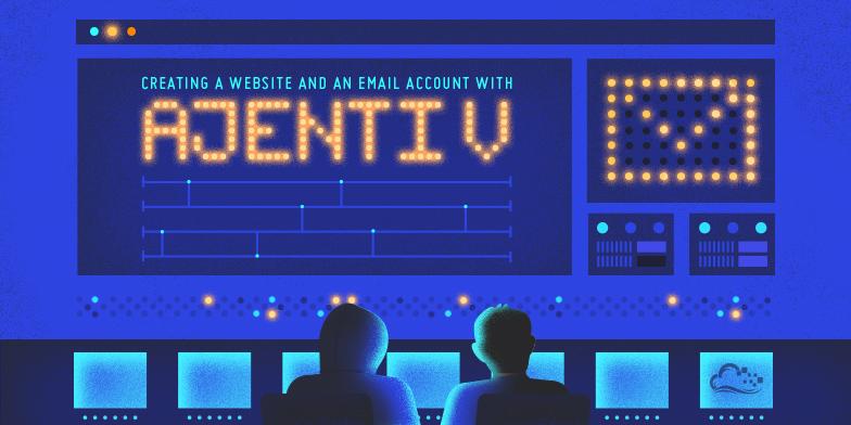 Creating a Website and an Email Account on Ajenti V