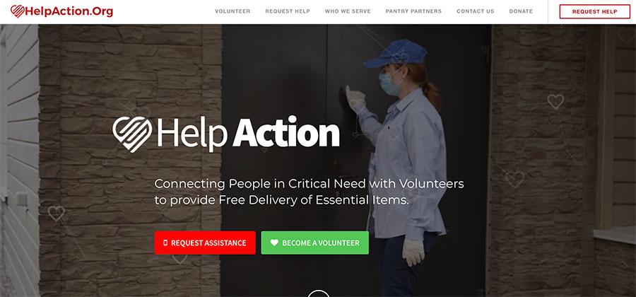 Helpaction website