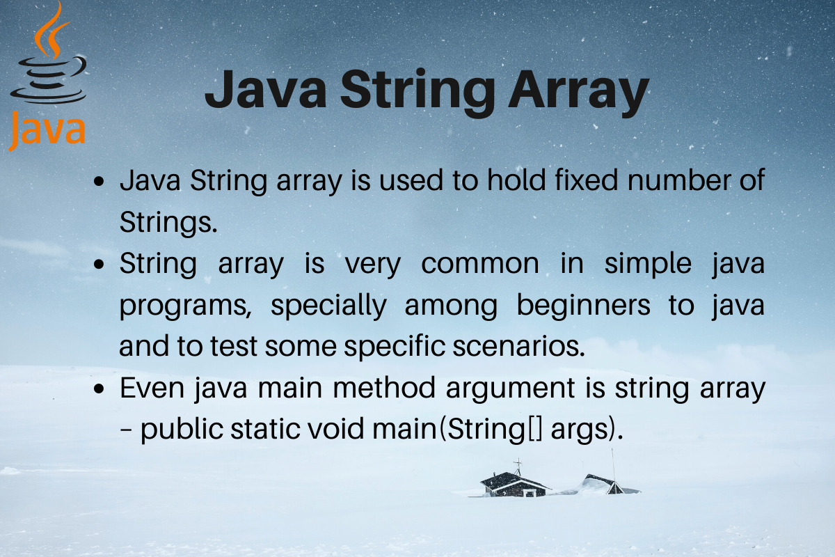 Java String Array