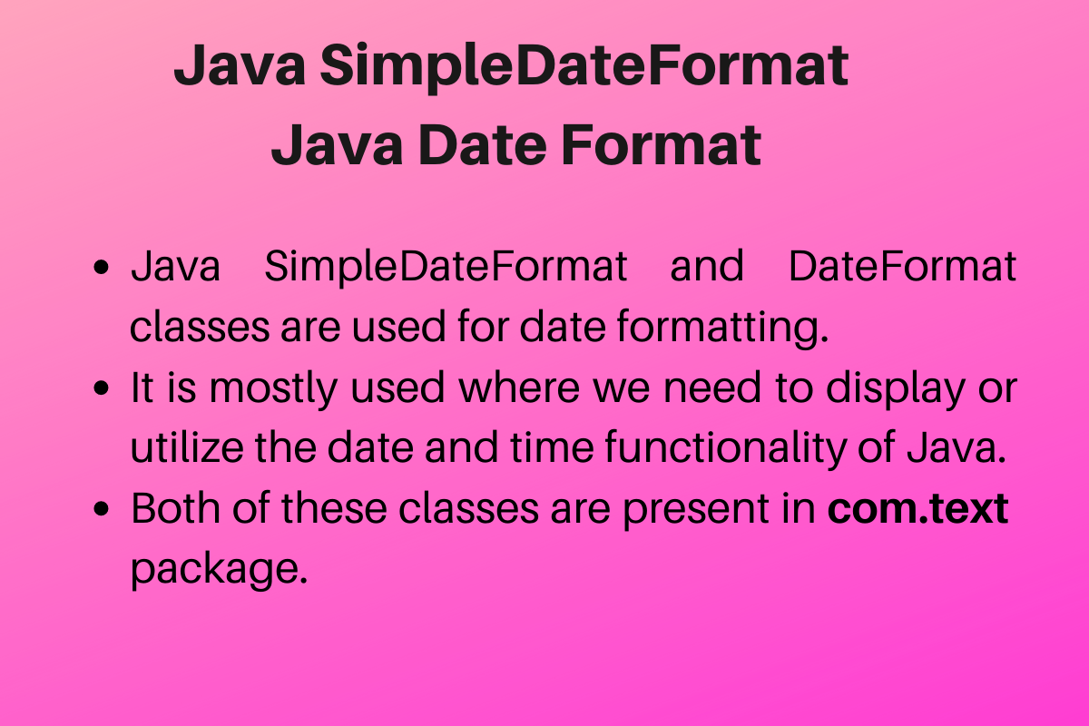 Java SimpleDateFormat - Java Date Format
