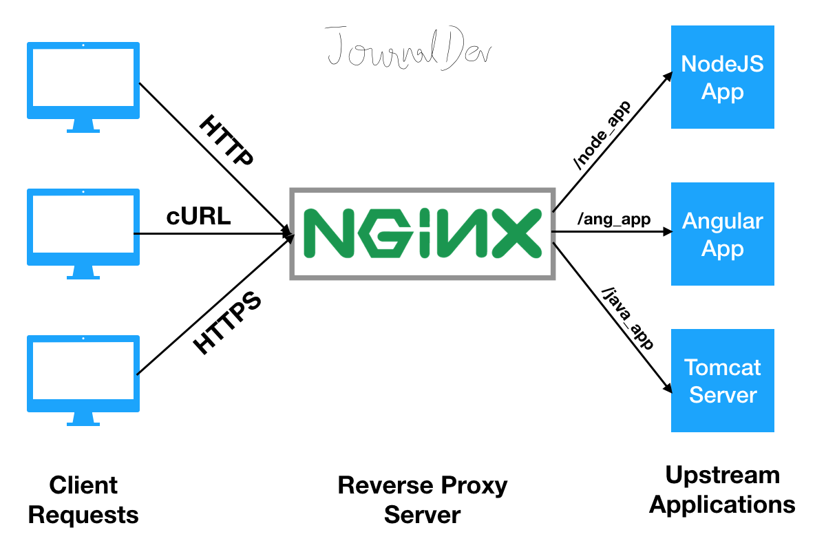NGINX as Reverse Proxy for Node or Angular application