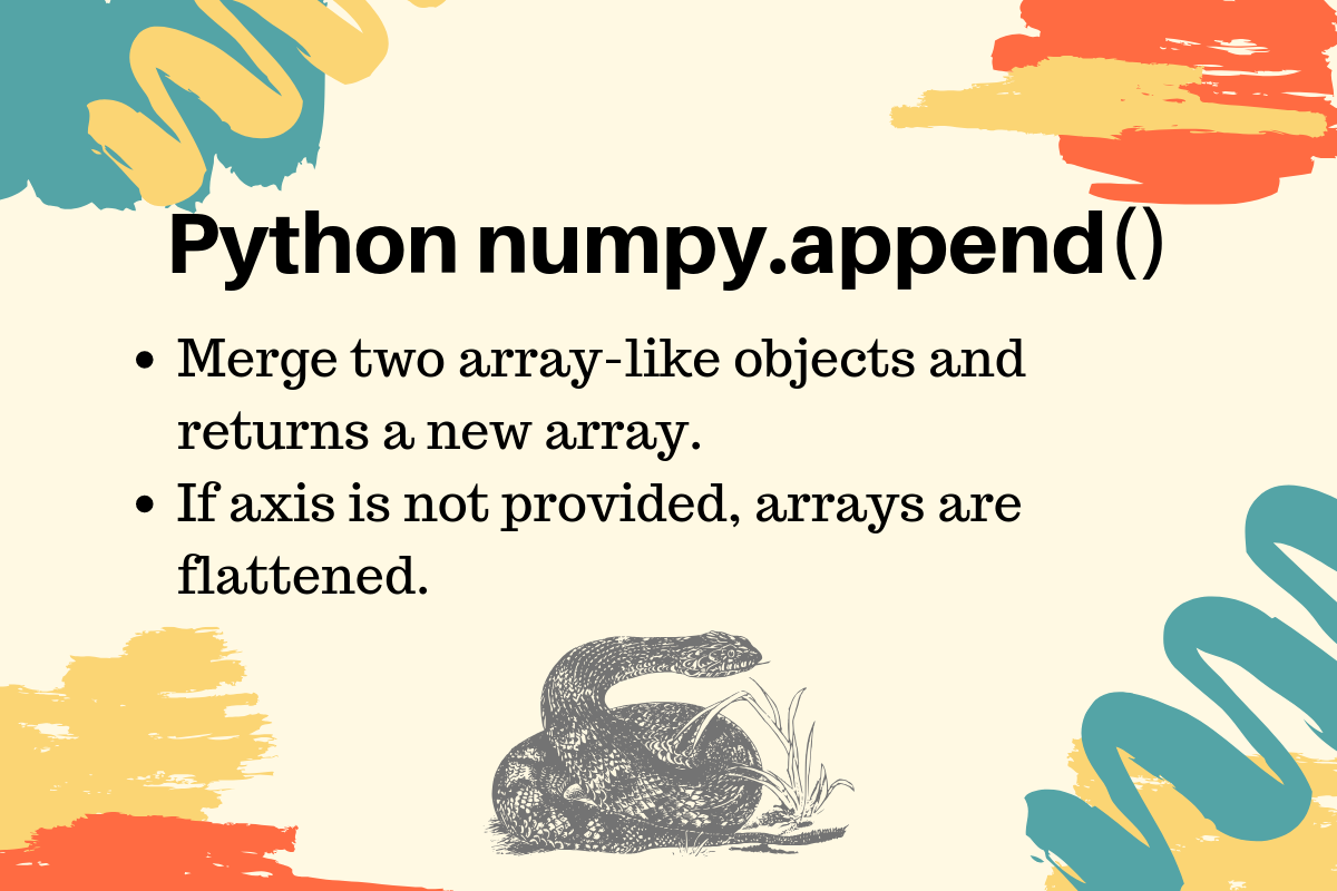 numpy.append() in Python