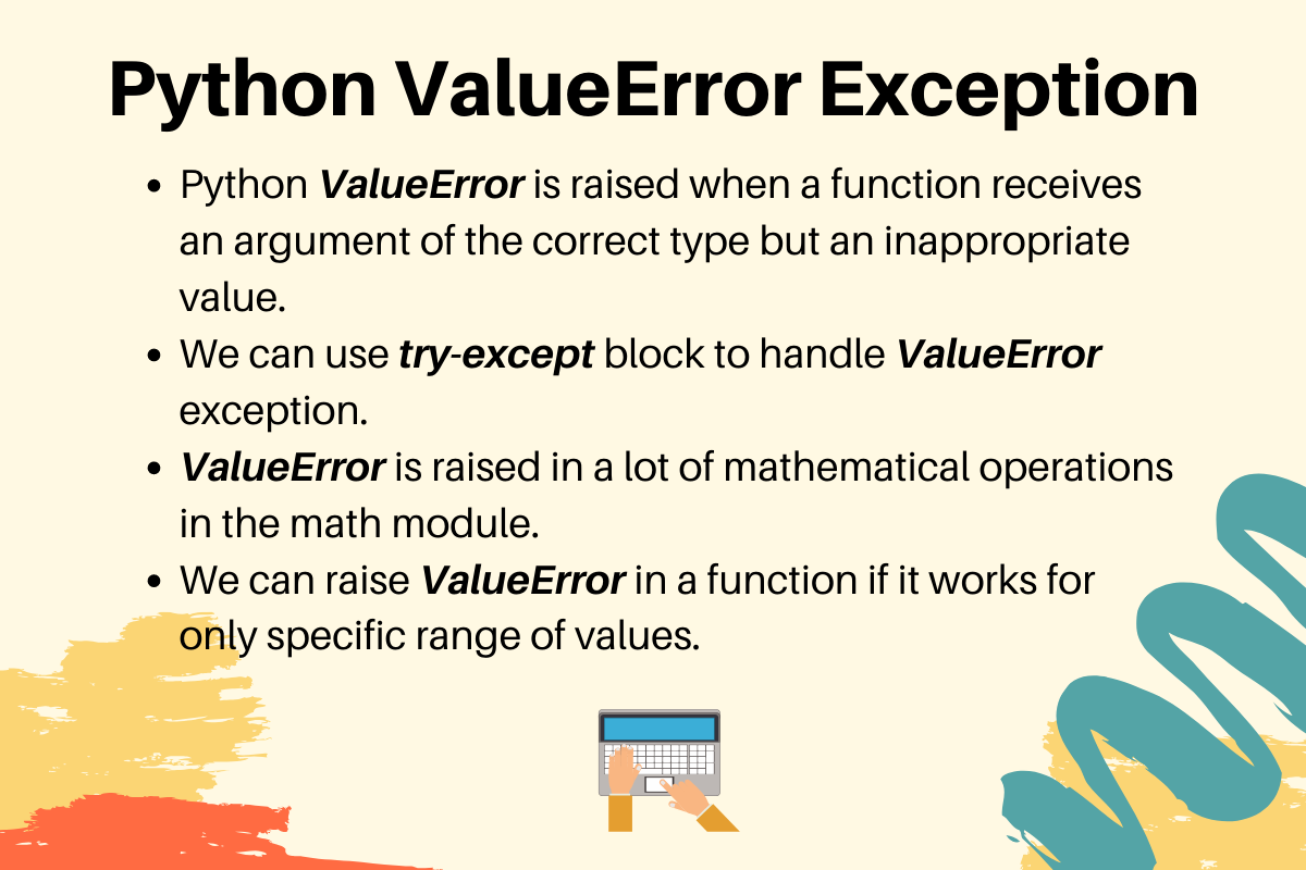 Python ValueError Exception Handling Examples