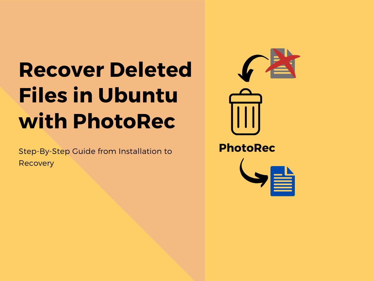 How to use PhotoRec to Recover Deleted Files in Linux/Ubuntu