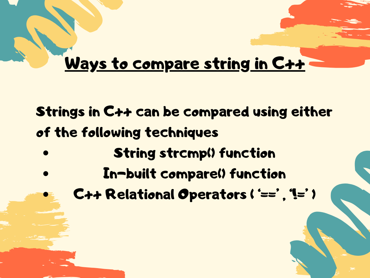 3 Ways to Compare Strings in C++