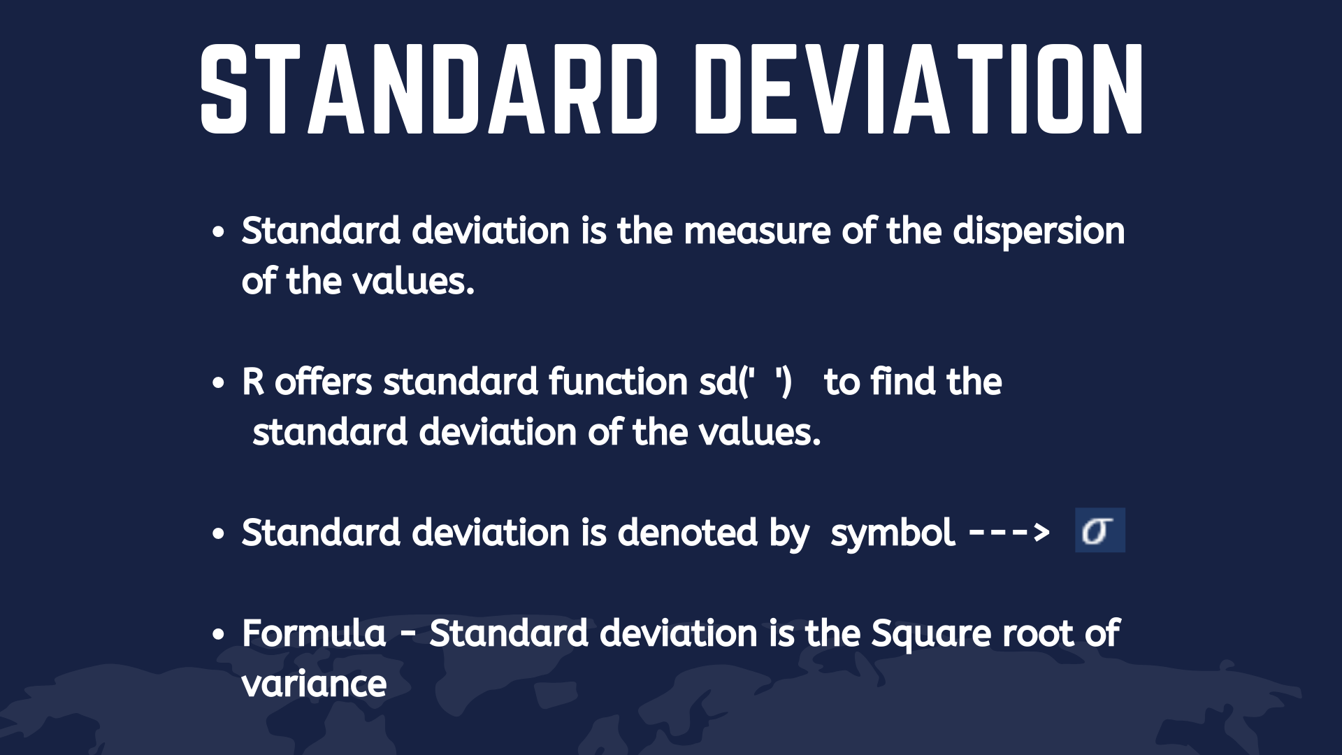 How to Find Standard Deviation in R?