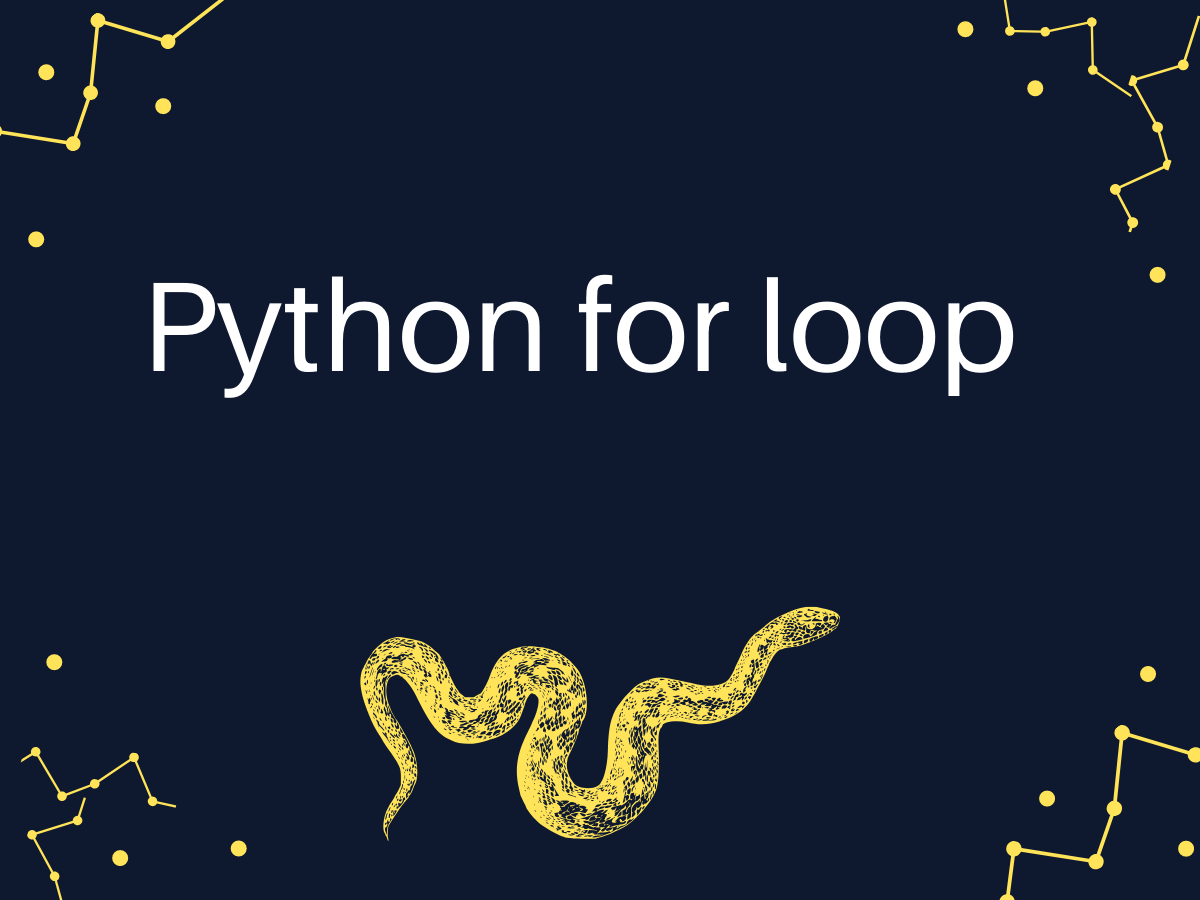 Python for loop