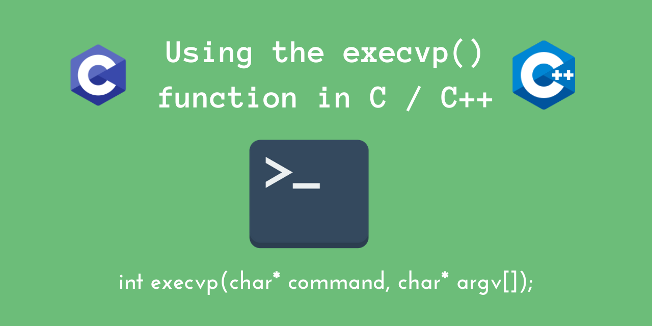 How to use the execvp() function in C/C++
