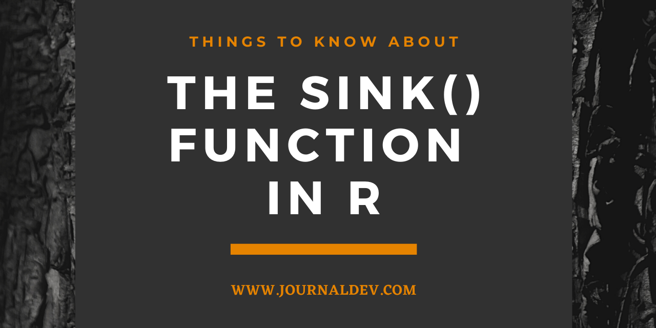 How to use sink() function in R