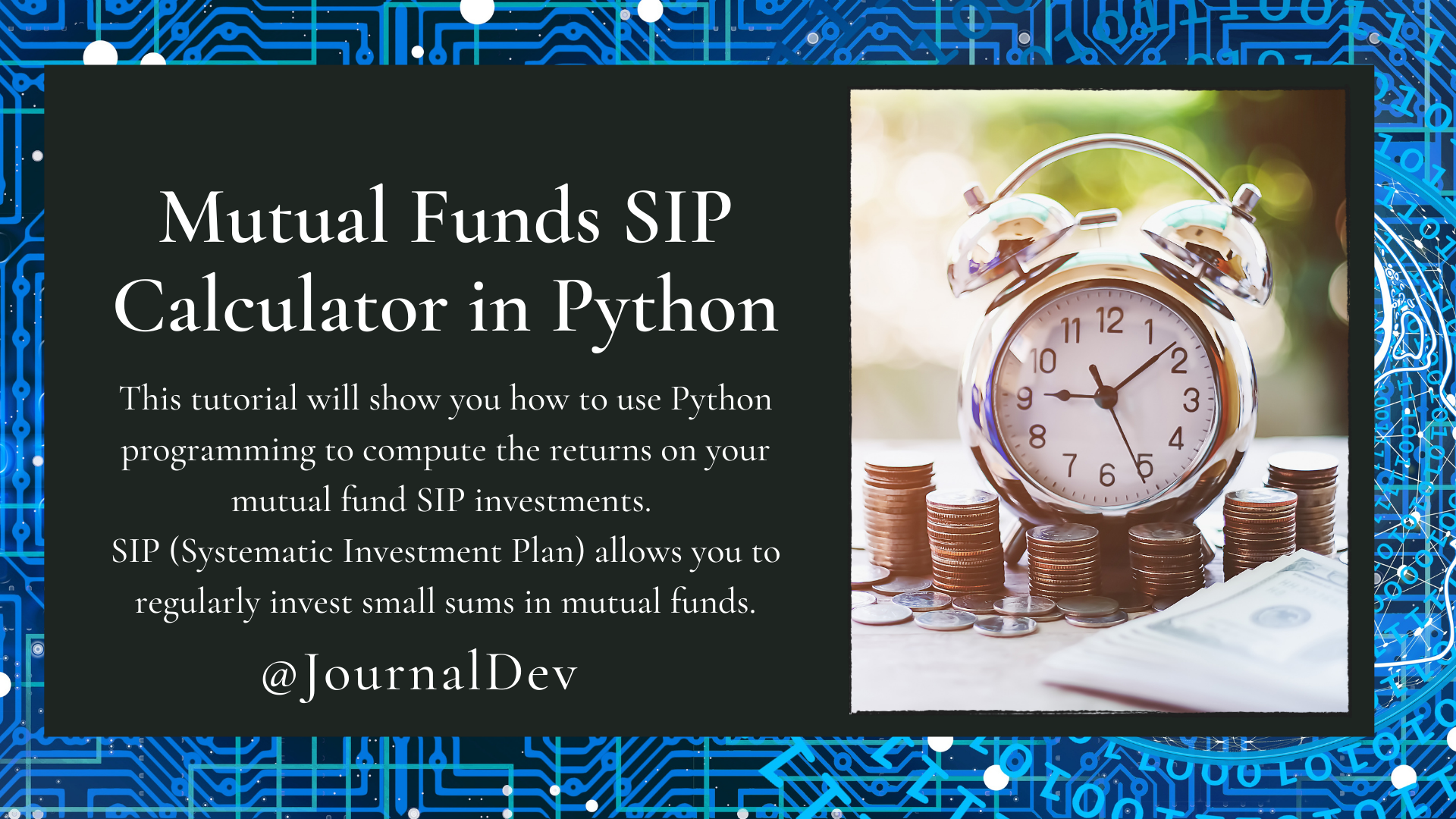 Mutual Funds SIP Calculator in Python